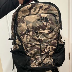 New never used camo northface backpack